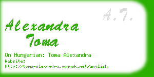 alexandra toma business card